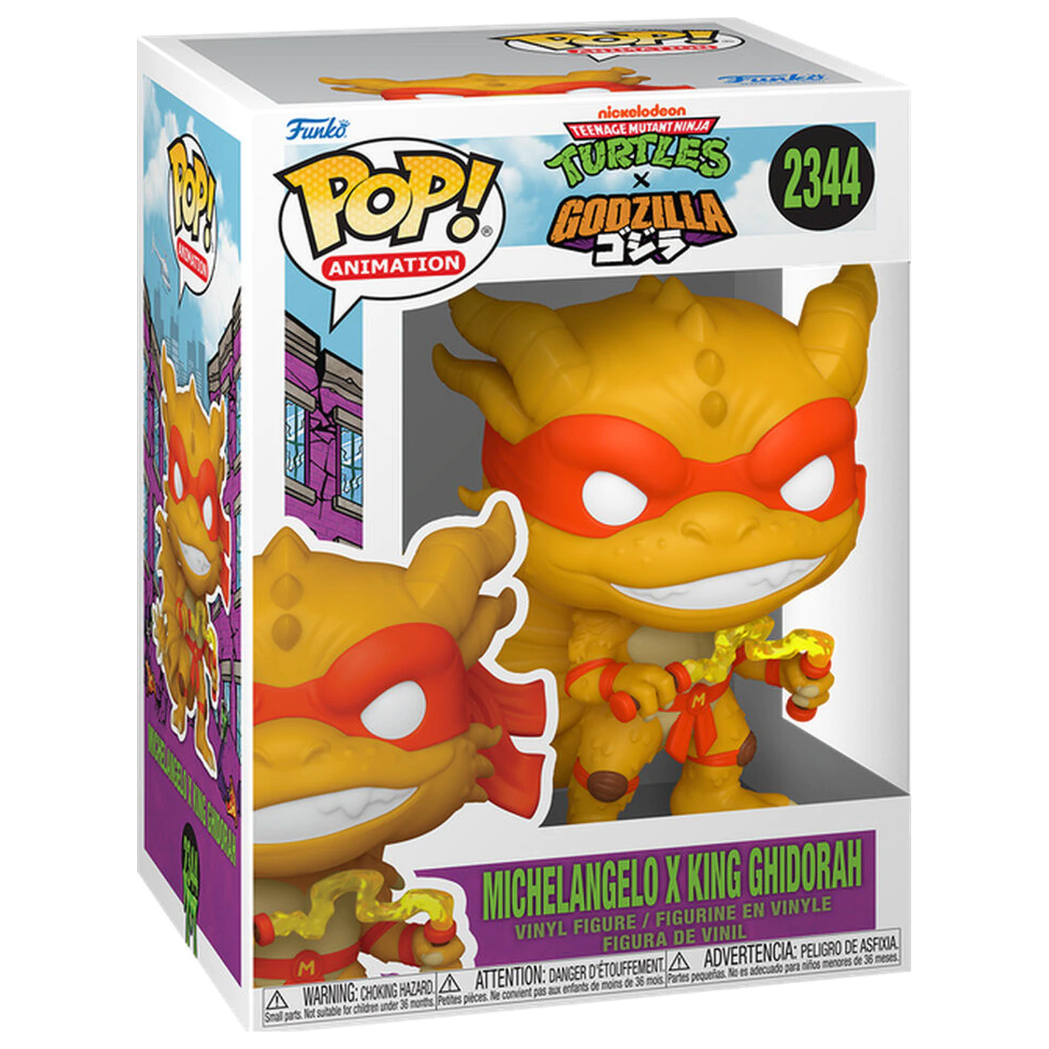 Funko POP figure Mutant Ninja Turtles x Godzilla- Michelangelo X Ghidorah product photo
