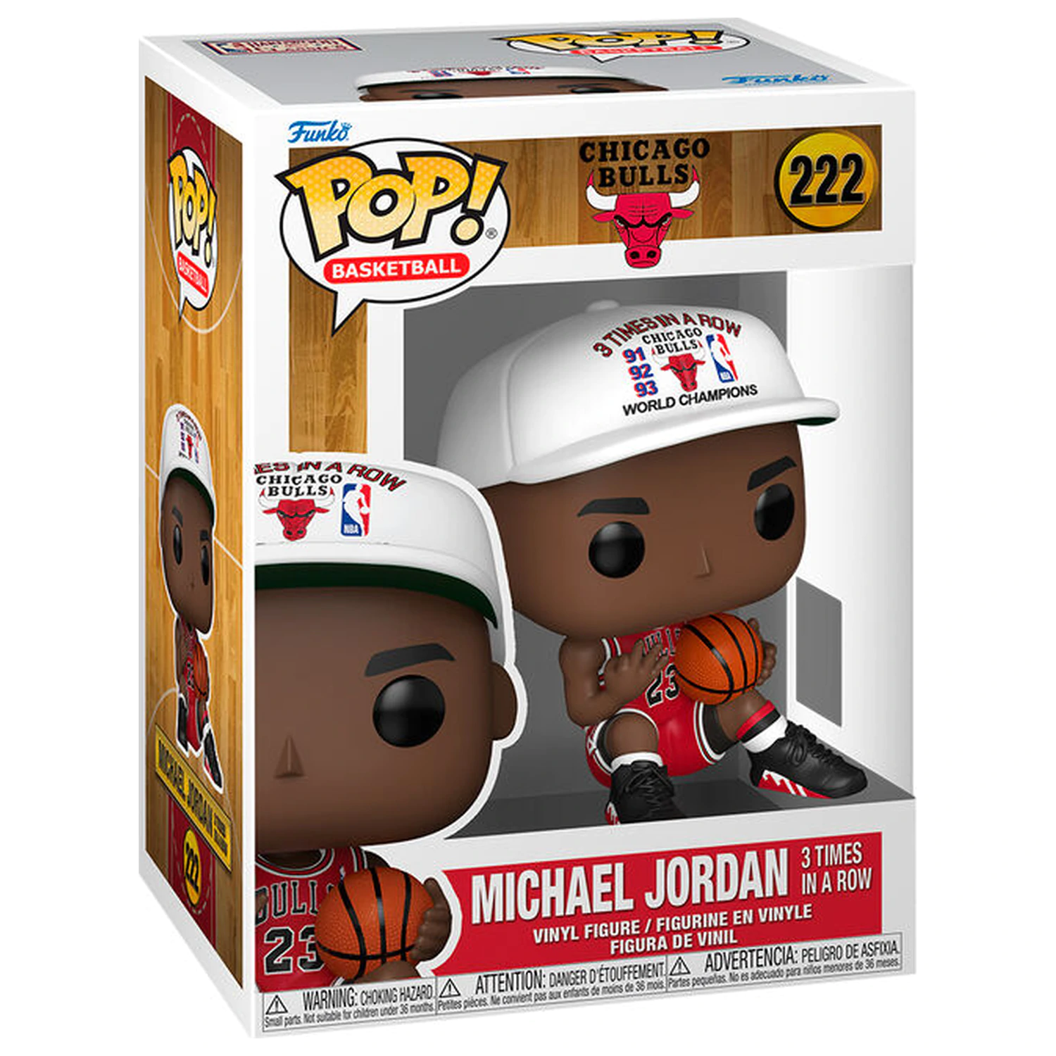 Funko POP figure NBA Chicago Bulls Michael Jordan 3 Times in a Row product photo