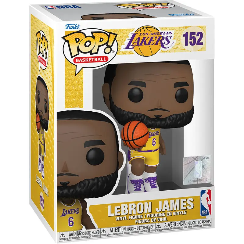 NBA POP! Sports Vinyl Figure LeBron James (Lakers) 9 cm termékfotó