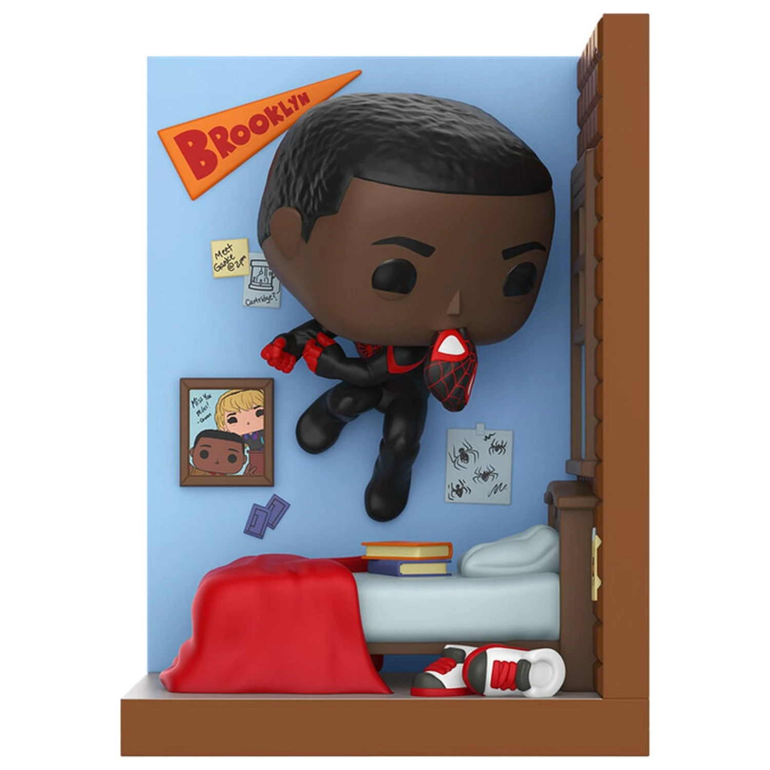 Funko POP figure Nooks Marvel Miles Morales in Bedroom product photo