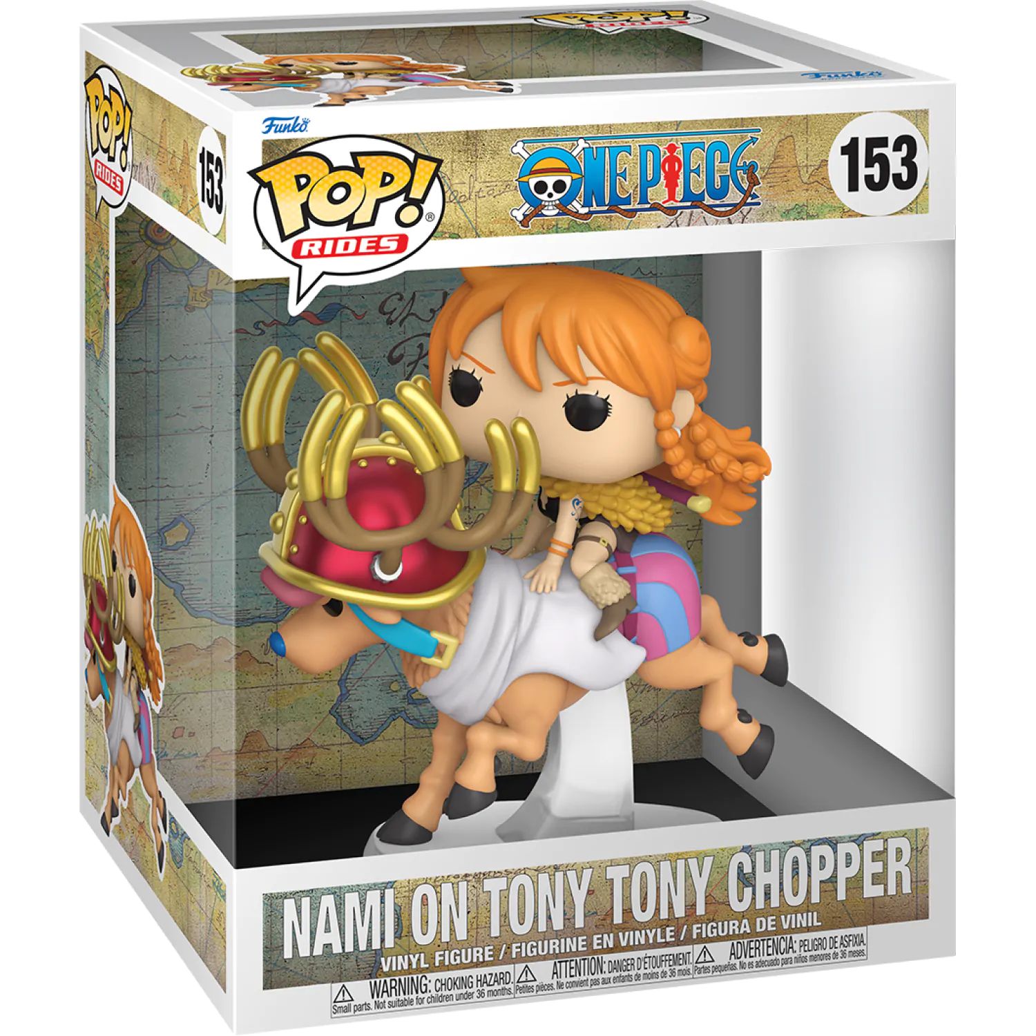 Funko POP figure Rides Deluxe One Piece Nami on Tony Tony Chopper product photo