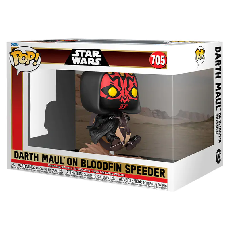 Funko POP figure Rides Deluxe Star Wars Darth Maul On Bloodfin Speeder product photo