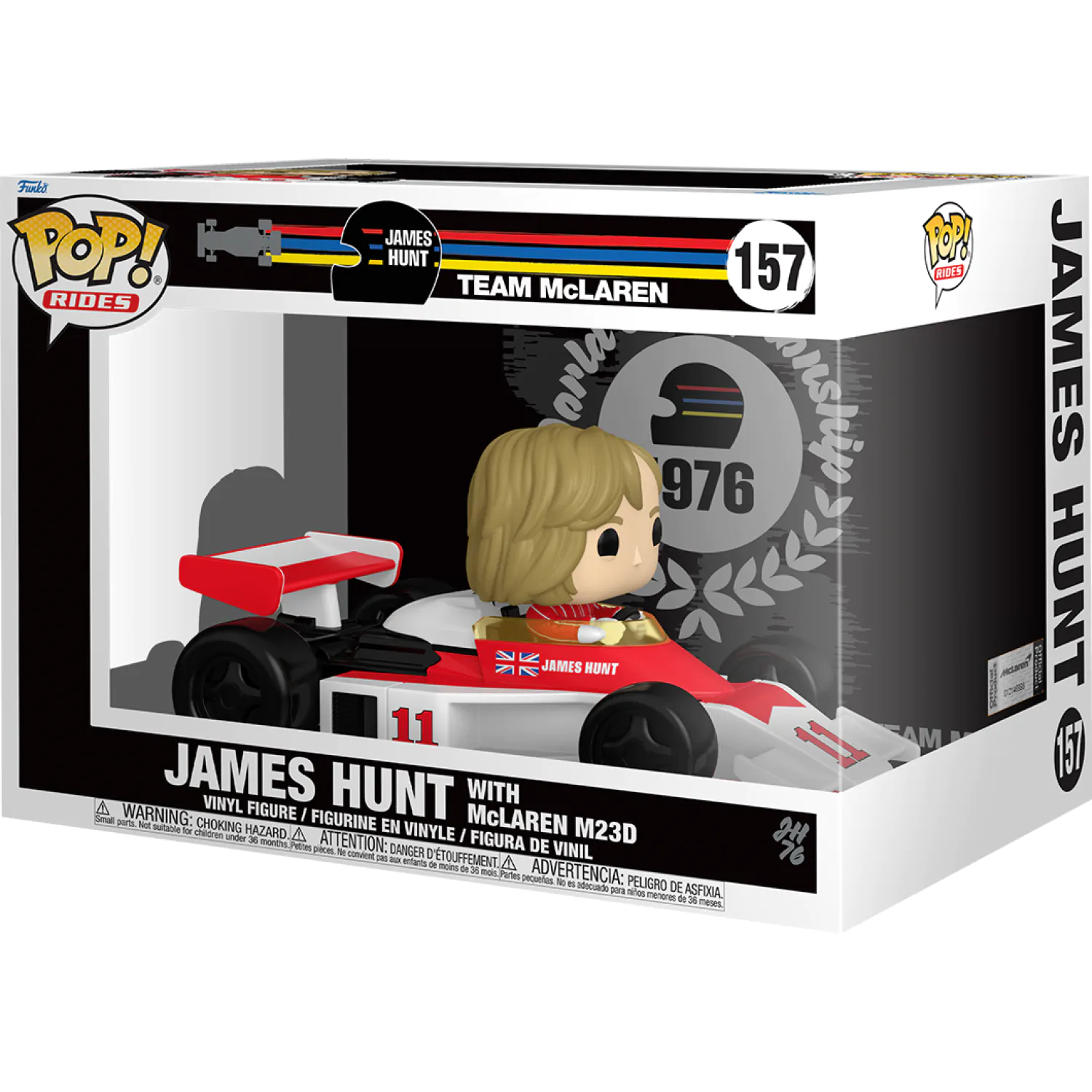 Funko POP figure Rides Super Deluxe Racing James Hunt with McLaren M23D product photo