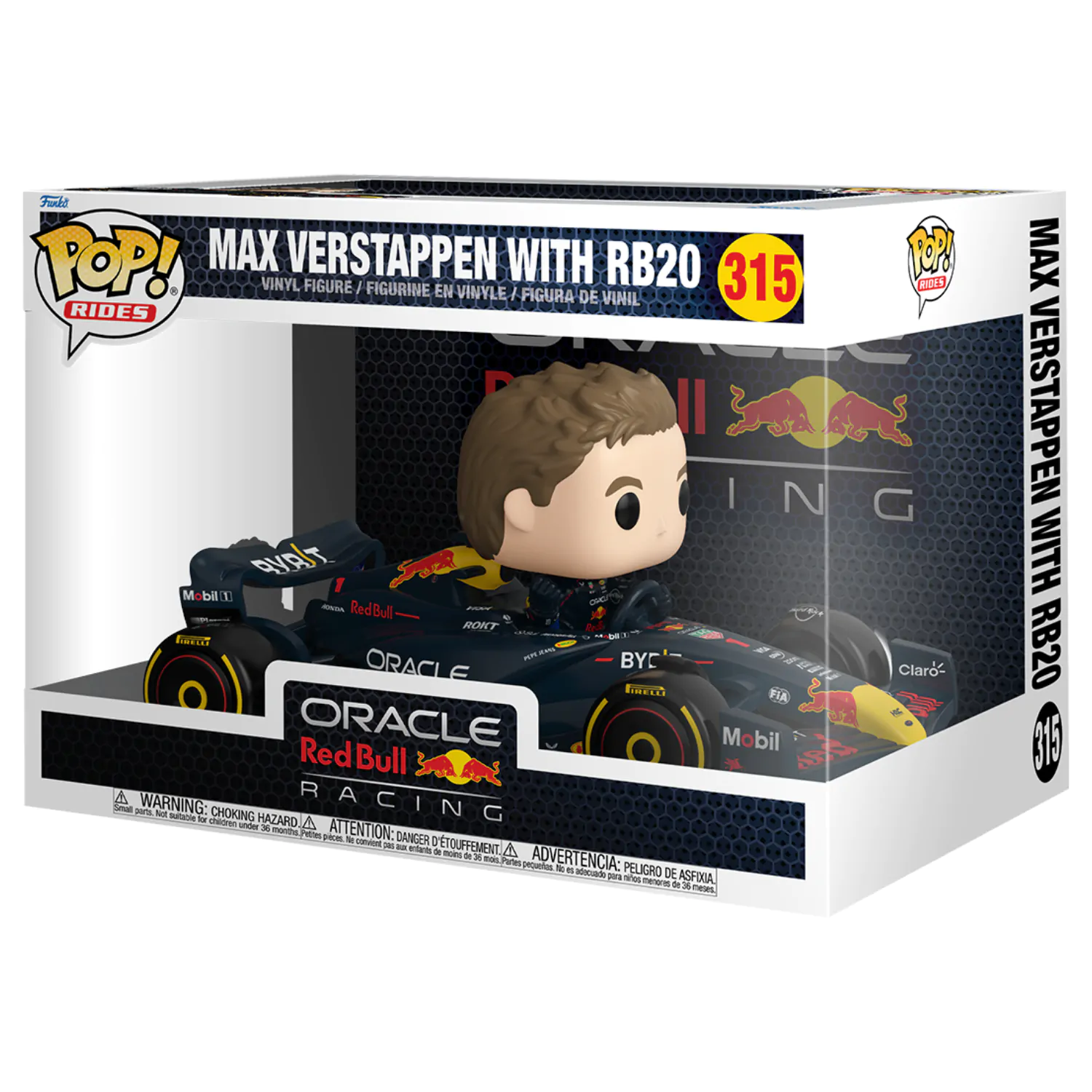 Funko POP figure Rides Super Deluxe Racing Oracle Red Bull Max Verstappen with RB20 product photo