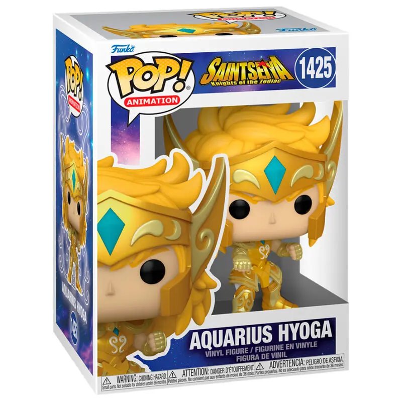 Saint Seiya POP! Animation Figure Gold Aquarius Hyoga 9 cm product photo