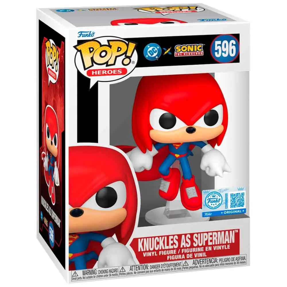 Funko POP figure Sonic The Hedgehog DC Comics Knuckles As Superman Exclusive product photo