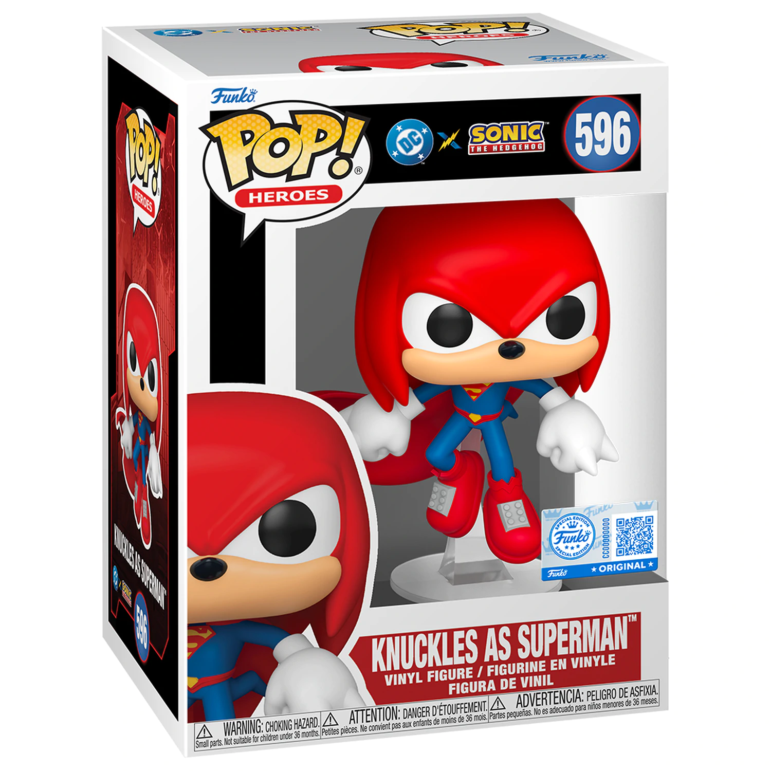 Funko POP figure Sonic The Hedgehog DC Comics Knuckles As Superman Exclusive product photo
