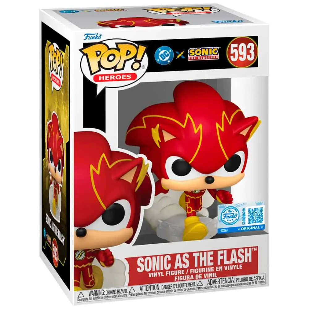 Funko POP figure Sonic The Hedgehog DC Comics Sonic As The Flash Exclusive product photo