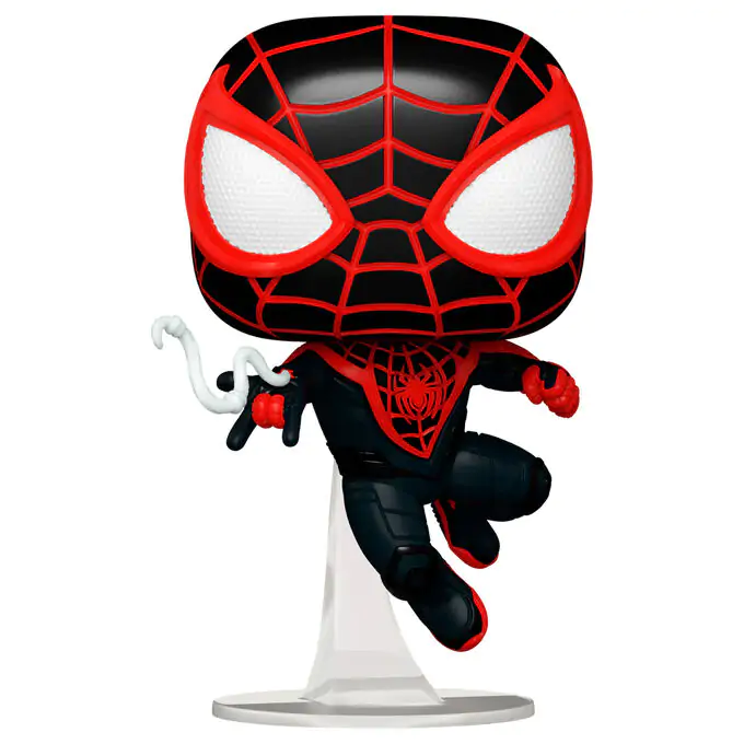 Funko POP figure Marvel Spiderman 2 Miles Morales Upgraded Suit product photo