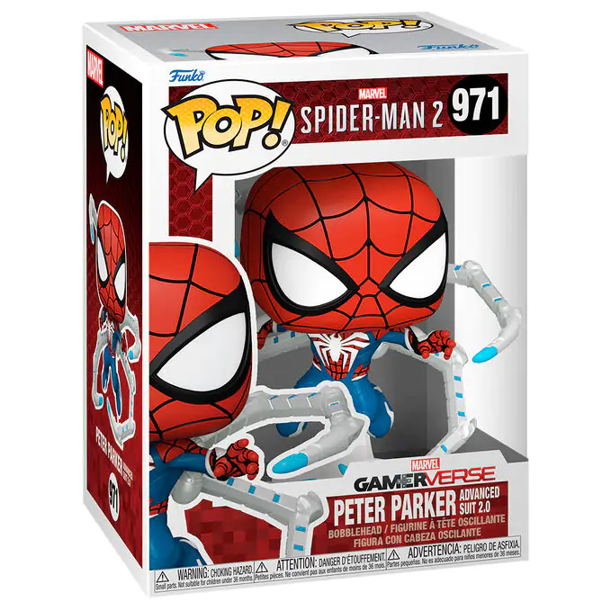 Funko POP figure Marvel Spiderman 2 Peter Parker Advanced Suit 2.0 product photo