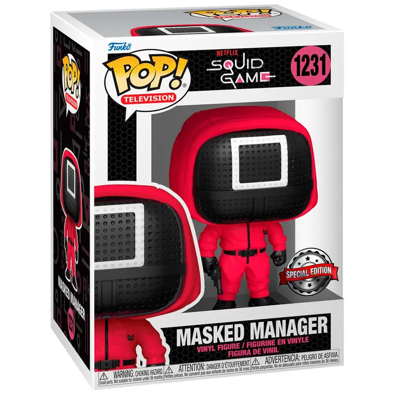 Squid Game POP! Television Vinyl Figure Masked Manager Special Edition 9 cm termékfotó