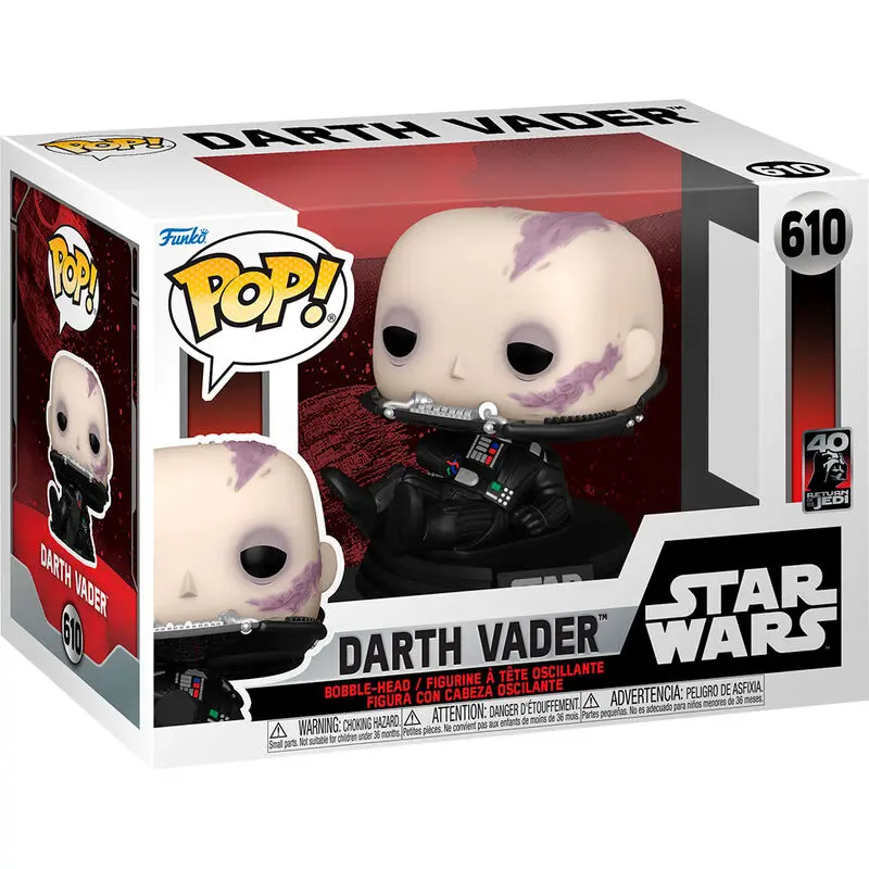 Star Wars Return of the Jedi 40th Anniversary POP! Vinyl Figure Vader (Unmasked) 9 cm product photo