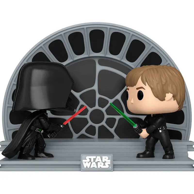 Star Wars Return of the Jedi 40th Anniversary POP Moment! Vinyl Figures 2-Pack Luke vs Vader 9 cm product photo