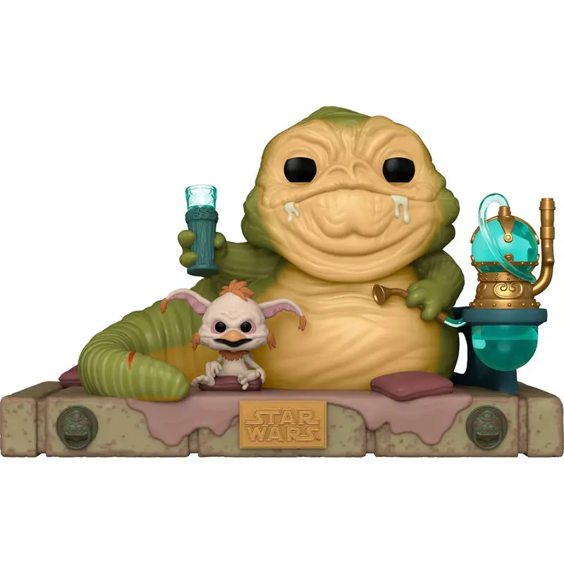 Star Wars Return of the Jedi 40th Anniversary POP! Deluxe Vinyl Figure Jabba w/Salacious 9 cm product photo