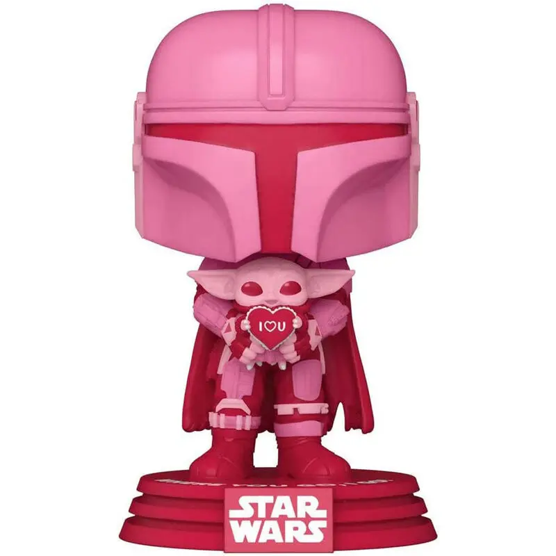 POP figure Star Wars Valentines Mandalorian With Grogu Exclusive termékfotó