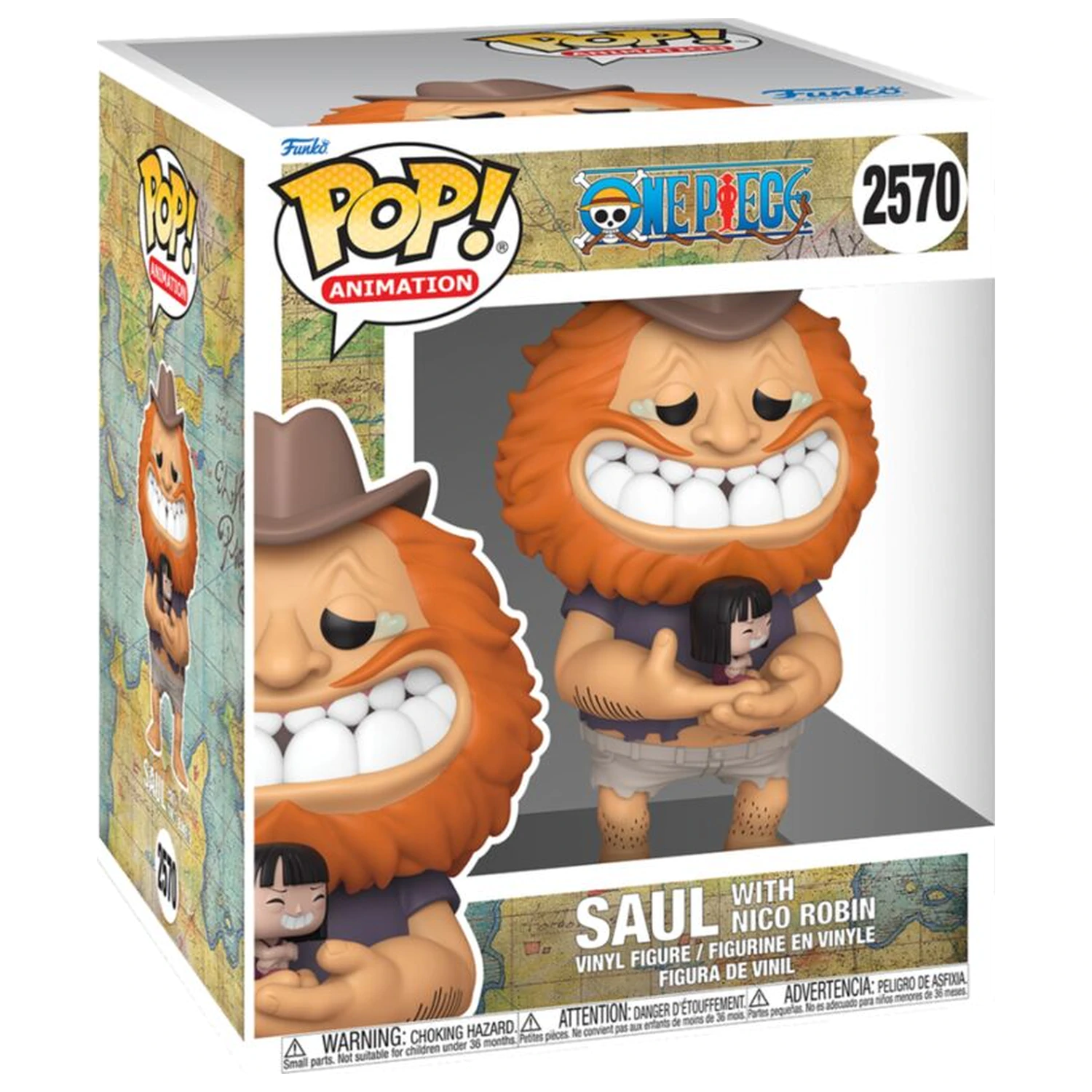 Funko POP figure Super One Piece Saul With Nico Robin product photo