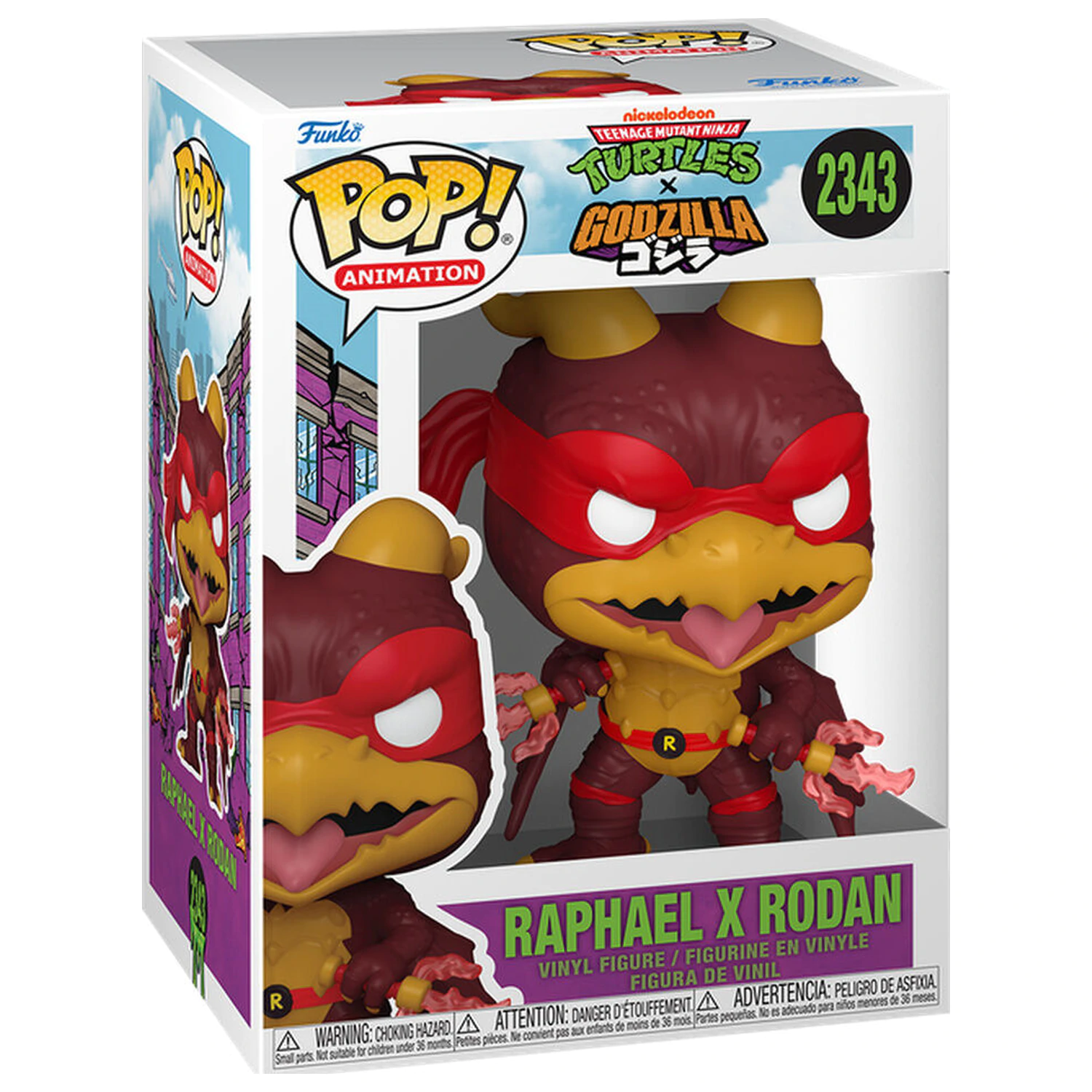 Funko POP figure Teenage Mutant Ninja Turtles x Godzilla - Raphael X Rodan product photo