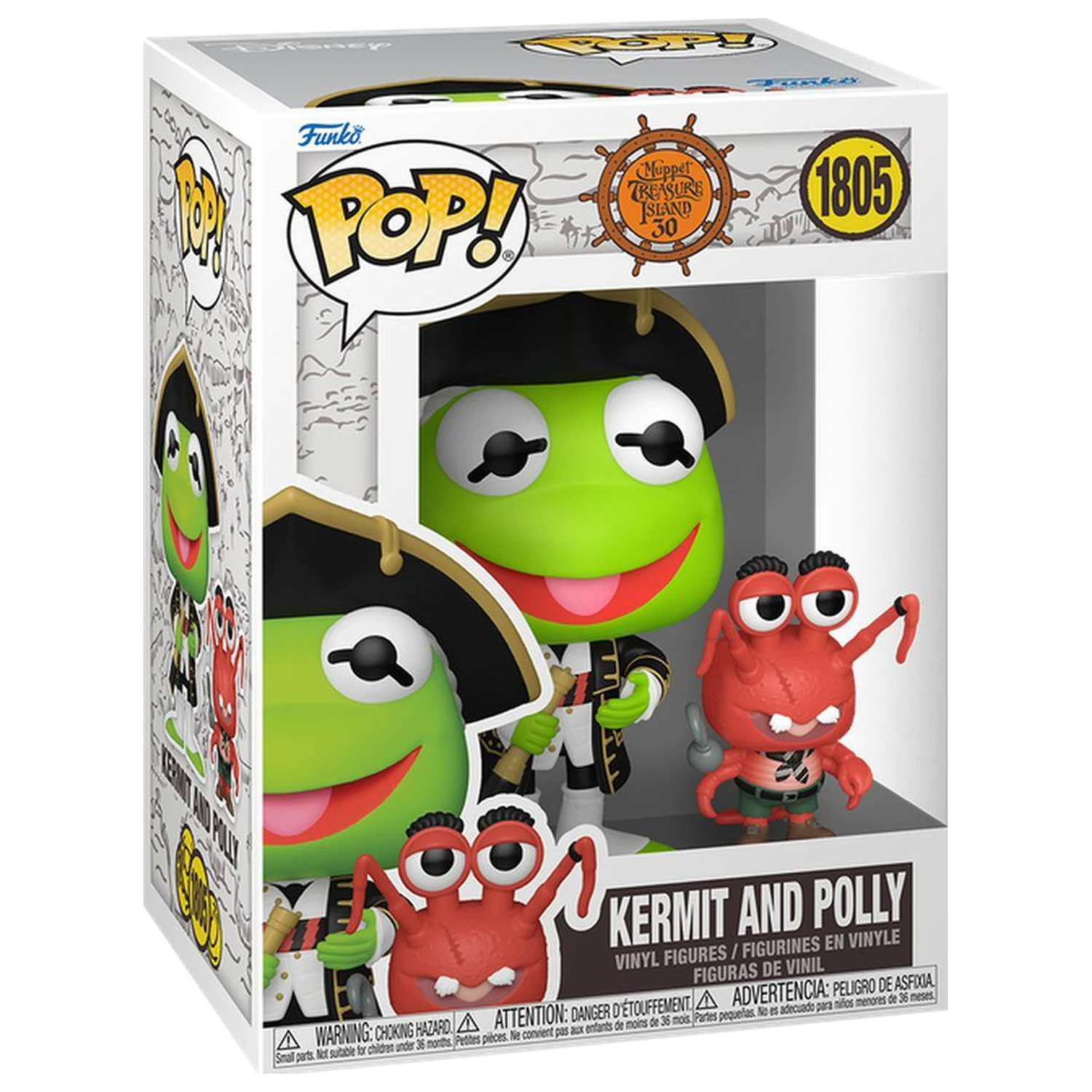 Funko POP figure The Muppet Muppet Treasure Island Kermit and Polly product photo
