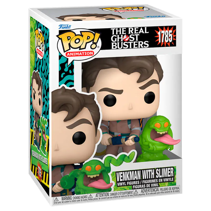 Funko POP figure The Real Ghostbuster Venkman with Slimer product photo