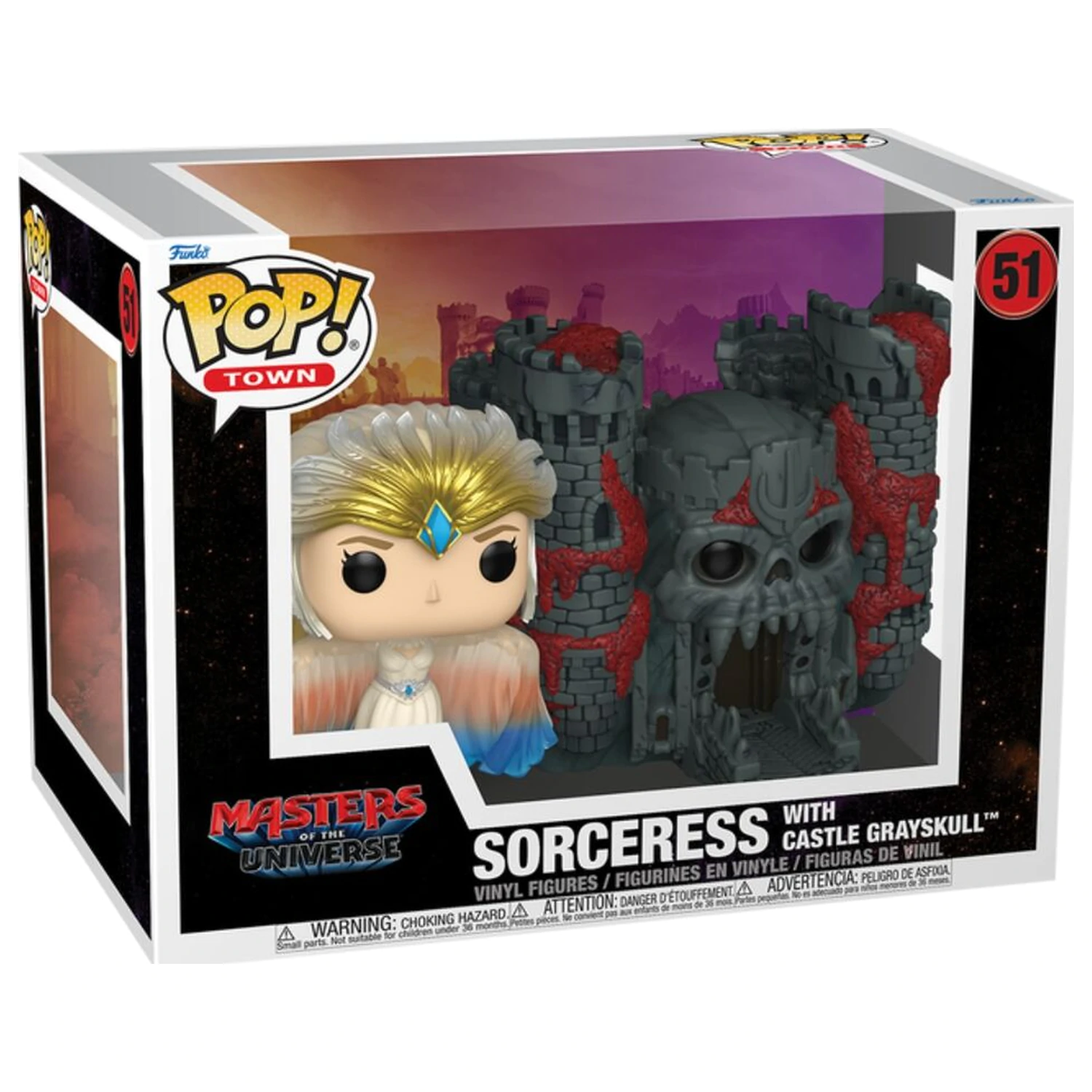 Funko POP figure Town Masters of the Universe Sorceress with Castle Grayskull Live Action product photo