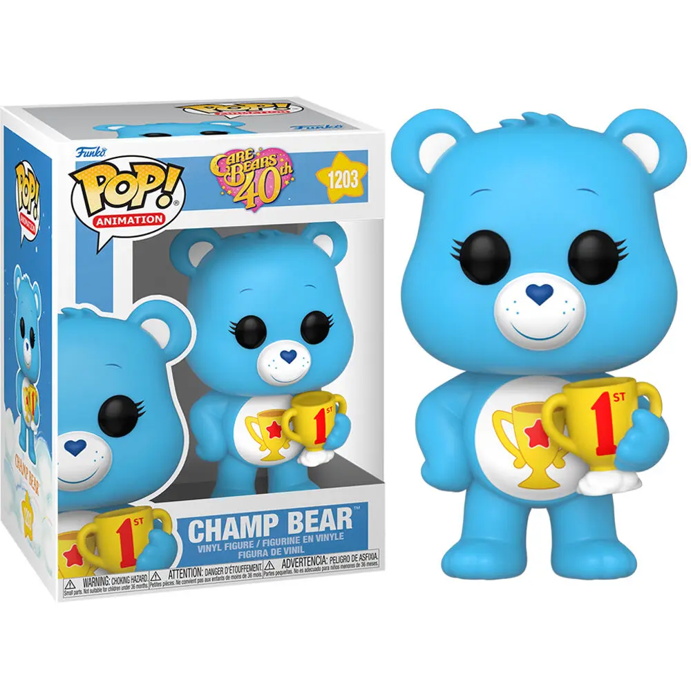 POP figure Care Bears 40th Anniversary Champ Bear product photo