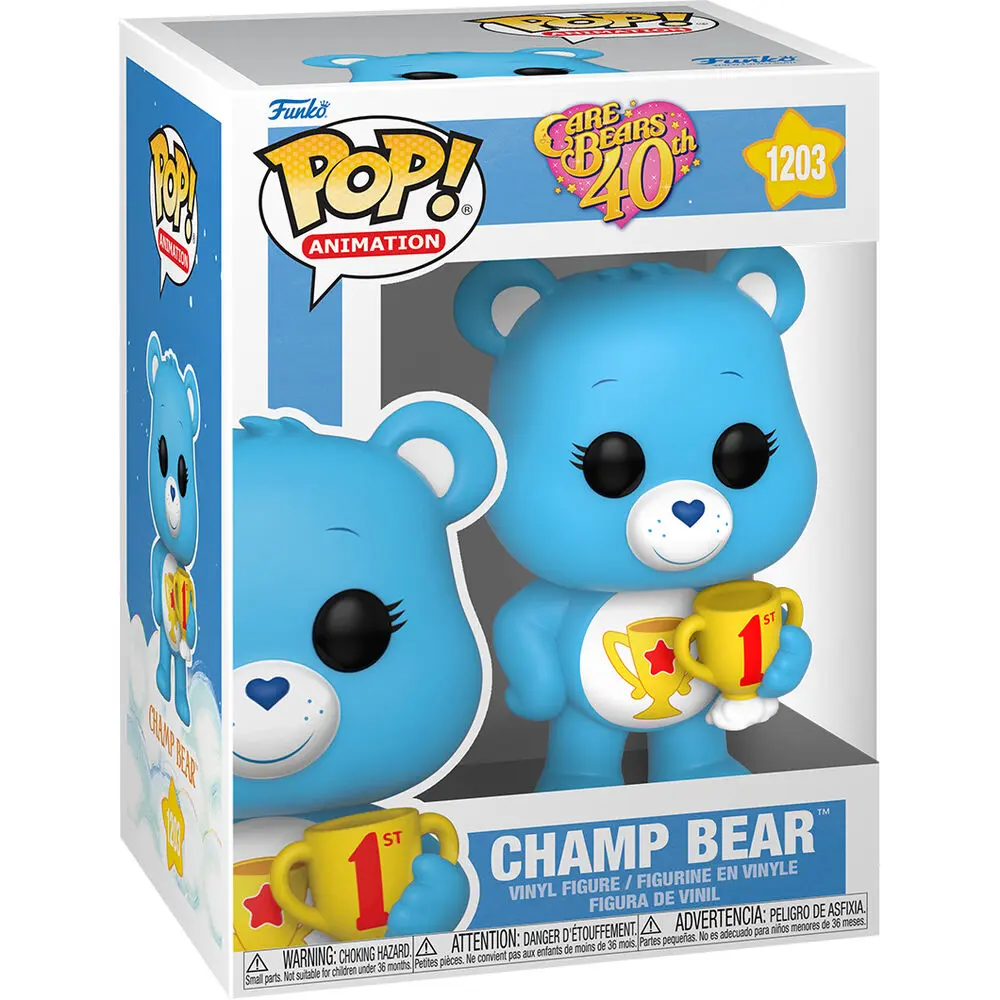 POP figure Care Bears 40th Anniversary Champ Bear product photo