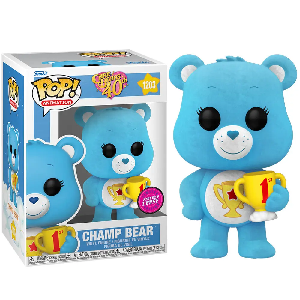 POP figure Care Bears 40th Anniversary Champ Bear Chase termékfotó