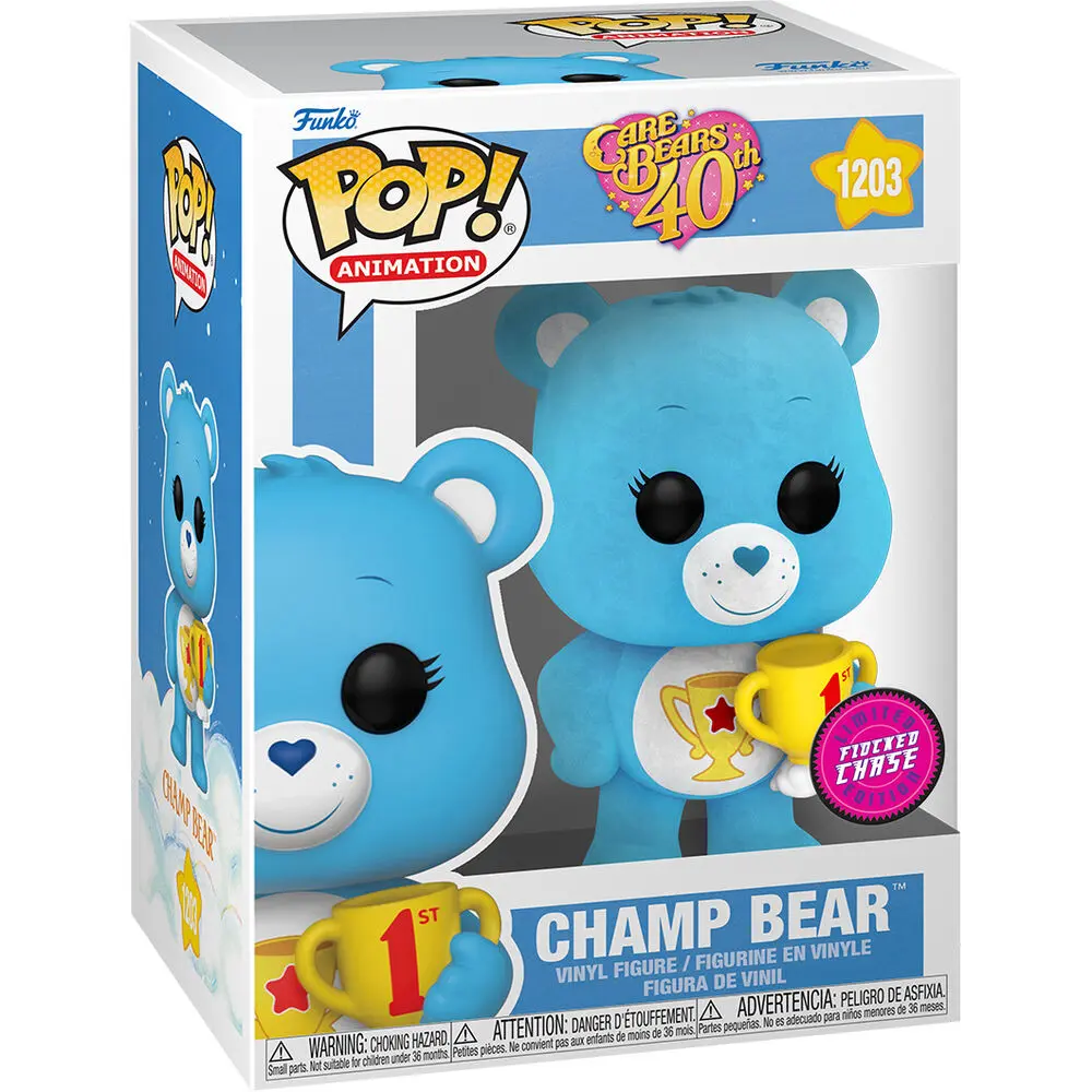 POP figure Care Bears 40th Anniversary Champ Bear Chase termékfotó