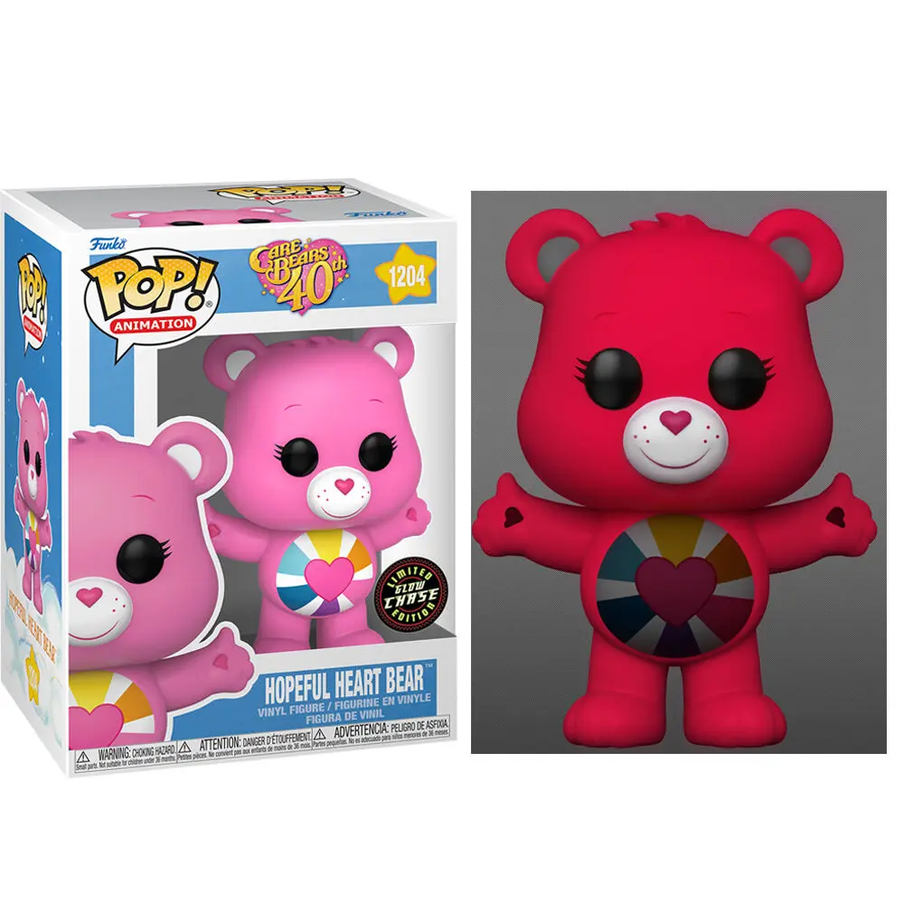 POP figure Care Bears 40th Anniversary Hopeful Heart Bear Chase termékfotó