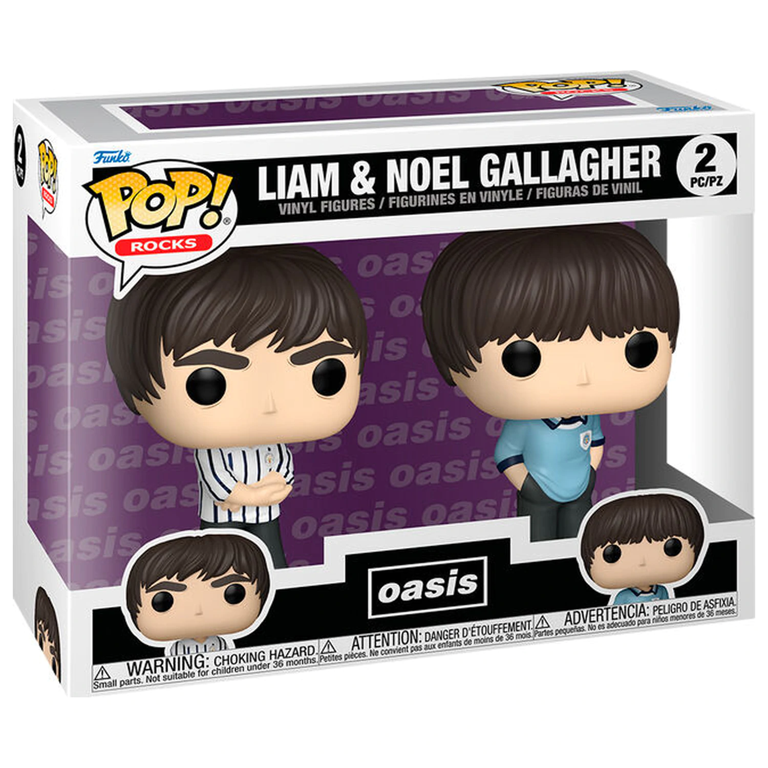 Funko POP pack 2 figures Oasis Liam & Noel Gallagher product photo