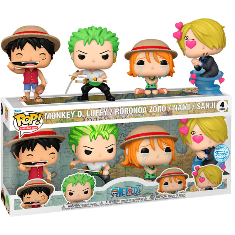 Funko POP pack 4 figures One Piece Exclusive product photo