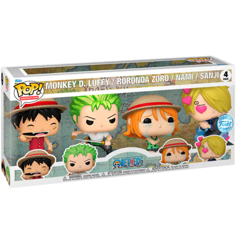 Funko POP pack 4 figures One Piece Exclusive product photo