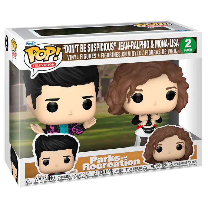 Blister 2 figures Funko POP Parks and Recreation Dont Be Suspicious Jean-Ralphio & Mona-Lisa termékfotó