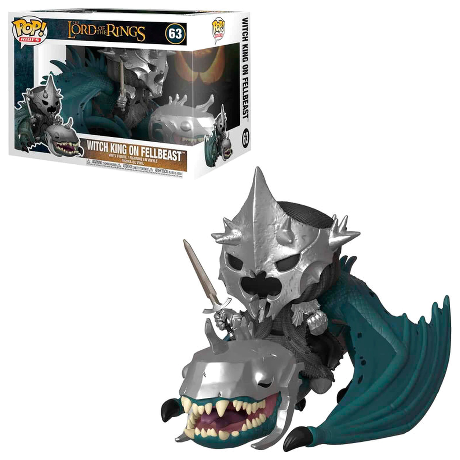 Lord of the Rings POP! Rides Vinyl Figure Witch King & Fellbeast 15 cm product photo