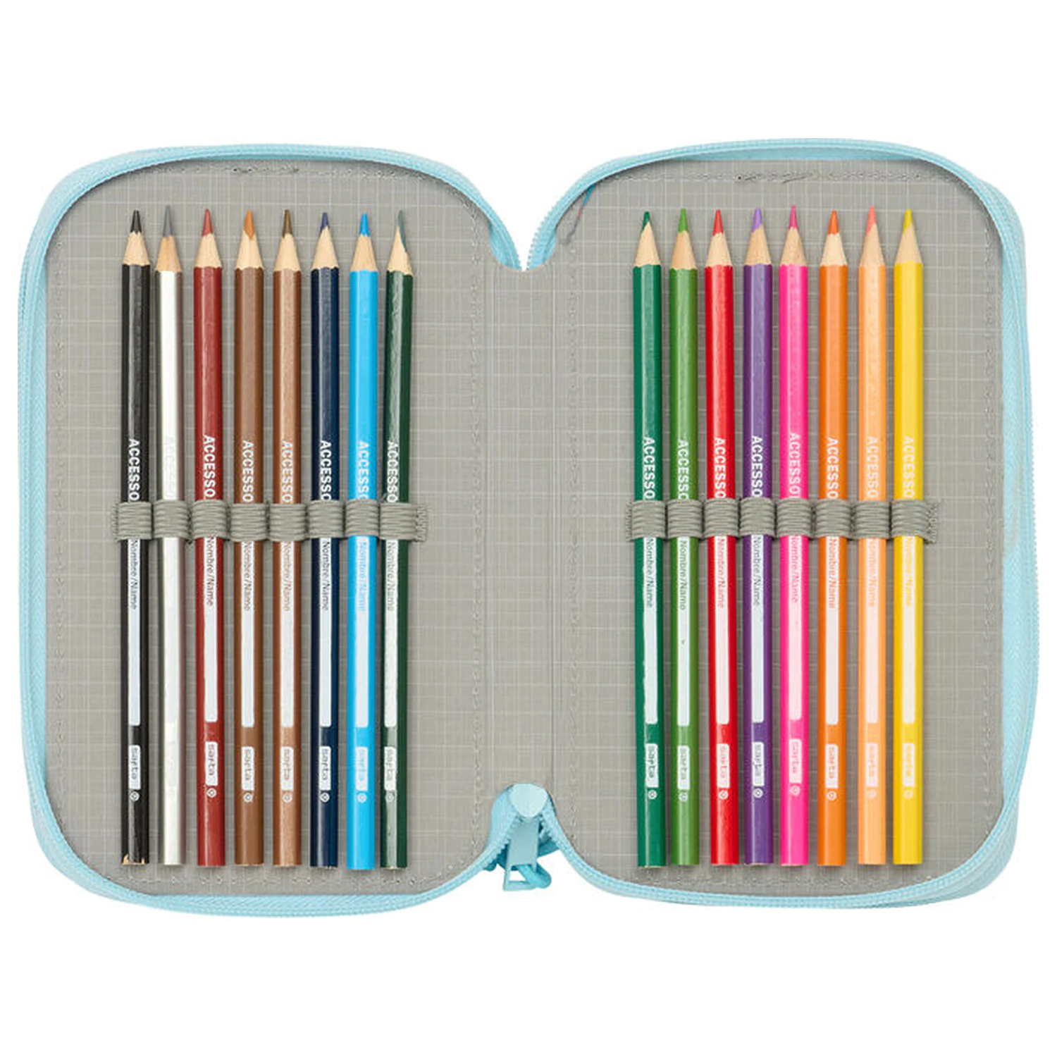 Furby triple pencil case 37pcs product photo