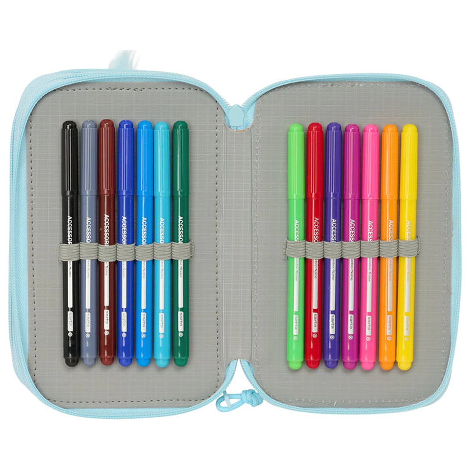 Furby triple pencil case 37pcs product photo