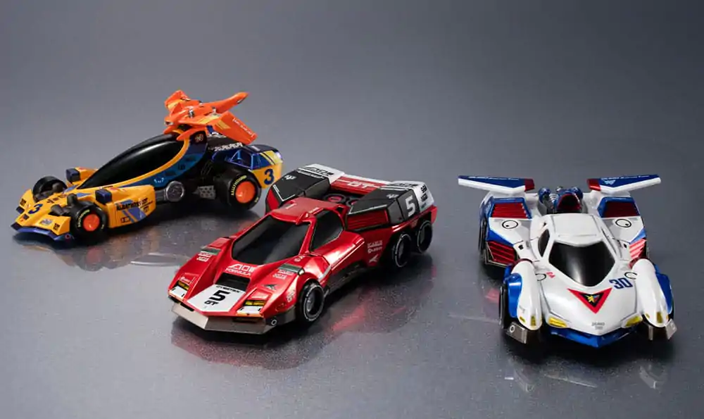 Future GPX Cyber Formula Vehicles 3-Pack Asurada G.S.X & Albatrander 602 & Aoi Superion GT Set Heritage Edition 7 cm      product photo