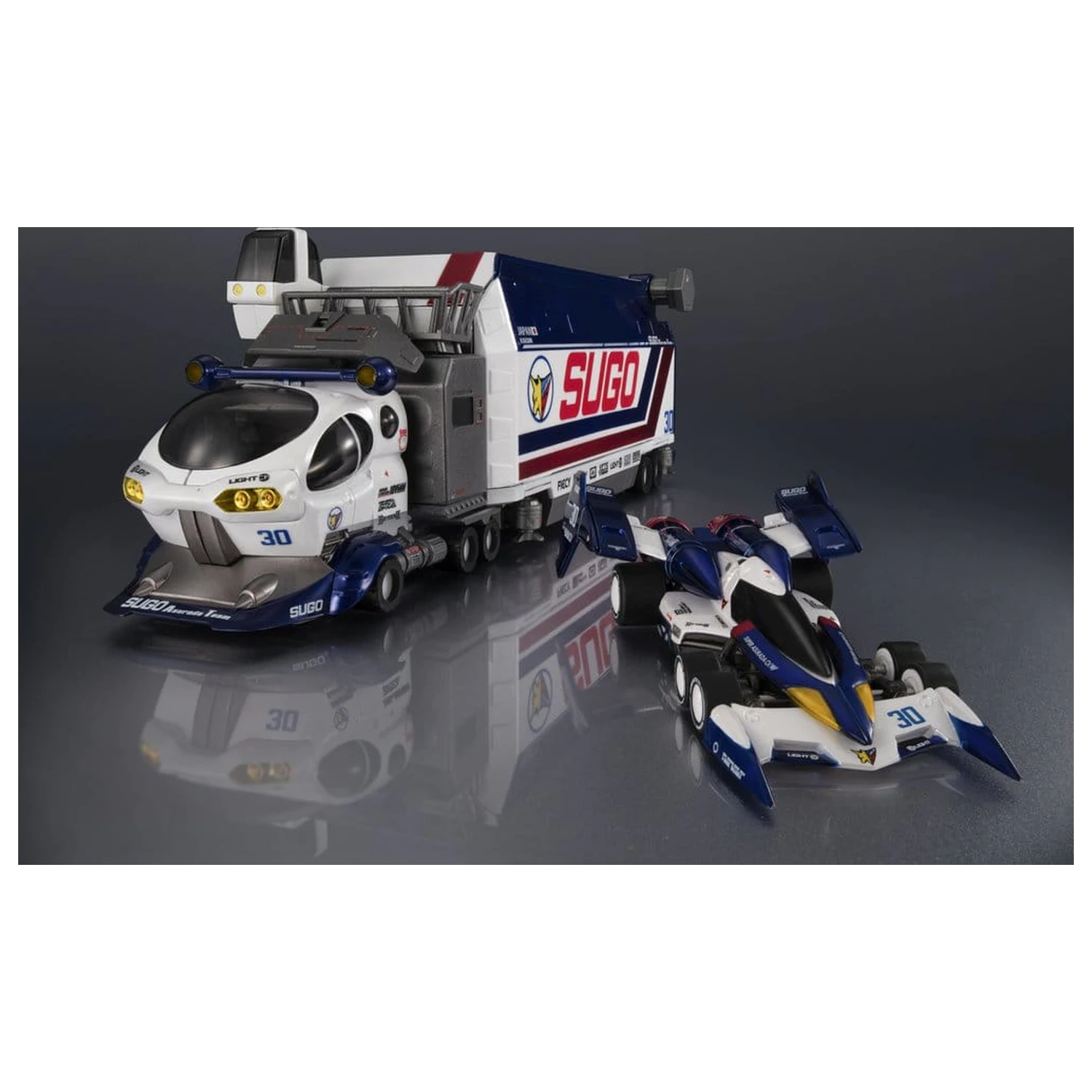 Future GPX Cyber Formula Collection Vehicles 2-Pack Sugolegerd 10V5000 & Super Asurada 01 Circuit Mode -Heritage Edition- DX 22 cm (with gift) product photo