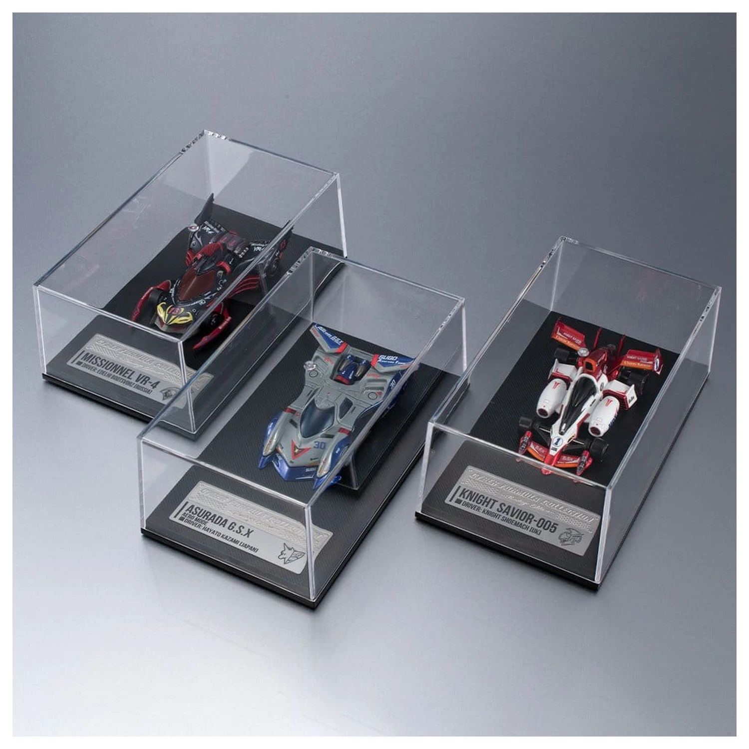 Future GPX Cyber Formula Cyber Formula Collection -Heritage Edition- Vehicle Set 3-Pack Asurada G.S.X Aero Mode & Knight Savior 005 & Missionel VR-4 product photo