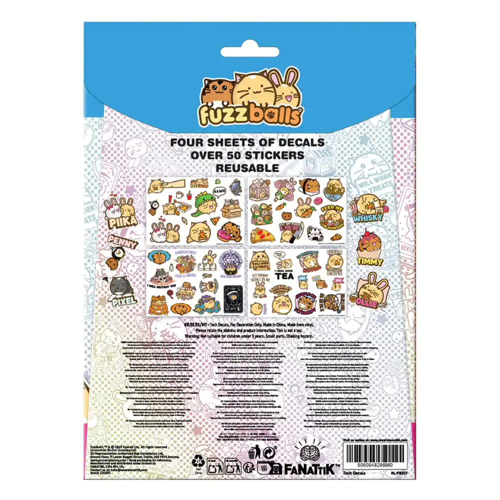 Fuzzballs Tech Sticker Pack  product photo