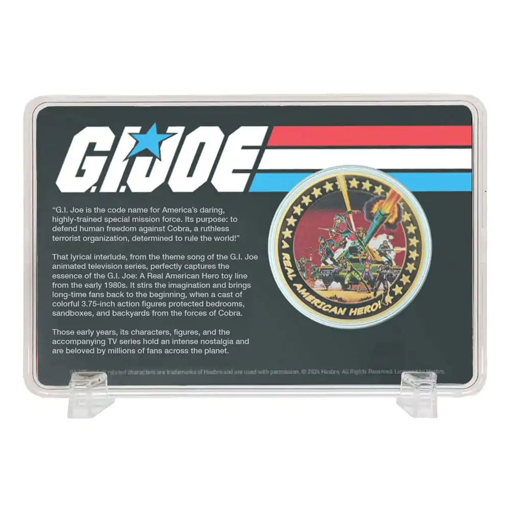 G.I. Joe Collectable Coin A Real American Hero 60th Anniversary 24k Gold Plated Limited Edition product photo