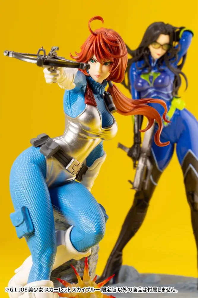 G.I. Joe Bishoujo PVC Statue 1/7 Scarlett 25th Anniversary Sky Blue Color Ver. 23 cm termékfotó