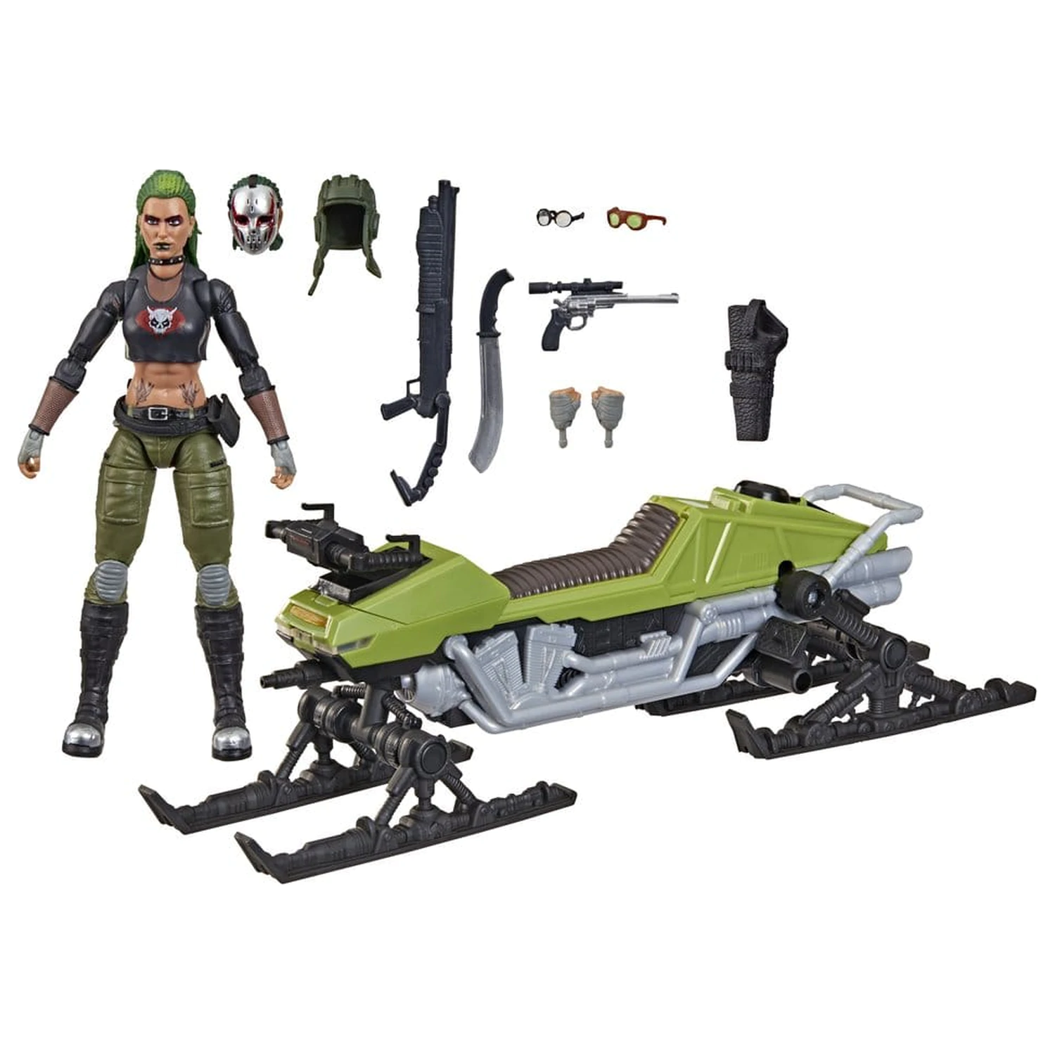 G.I. Joe Classified Series Action Figure and Vehicle Set #194 Zanya and Dreadnok Chameleon (Swamp Skier) 15 cm product photo