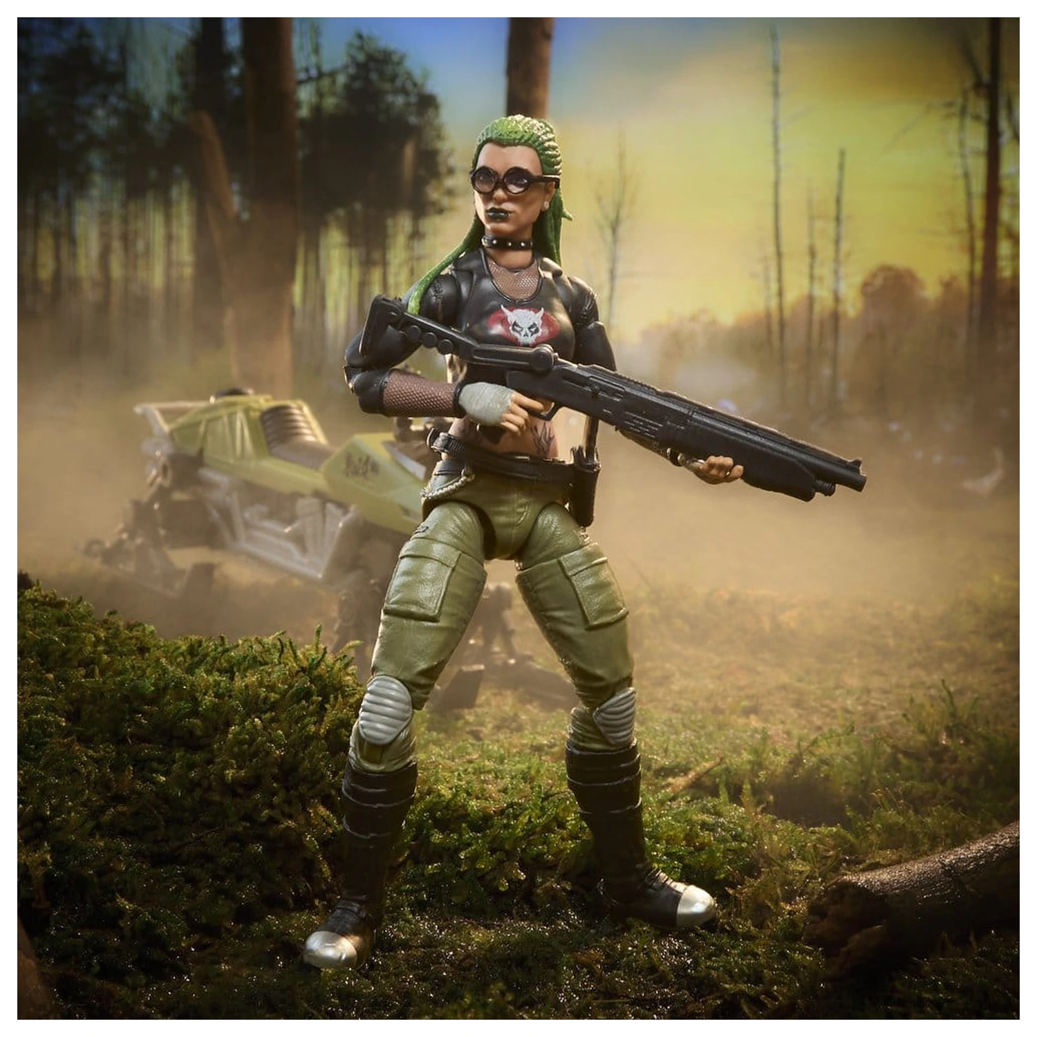 G.I. Joe Classified Series Action Figure and Vehicle Set #194 Zanya and Dreadnok Chameleon (Swamp Skier) 15 cm product photo