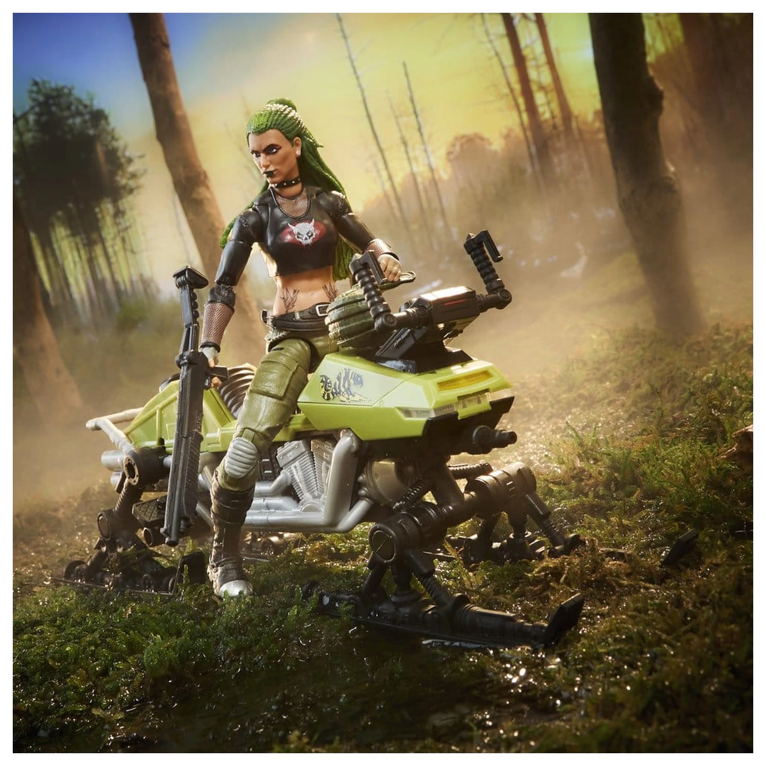 G.I. Joe Classified Series Action Figure and Vehicle Set #194 Zanya and Dreadnok Chameleon (Swamp Skier) 15 cm product photo