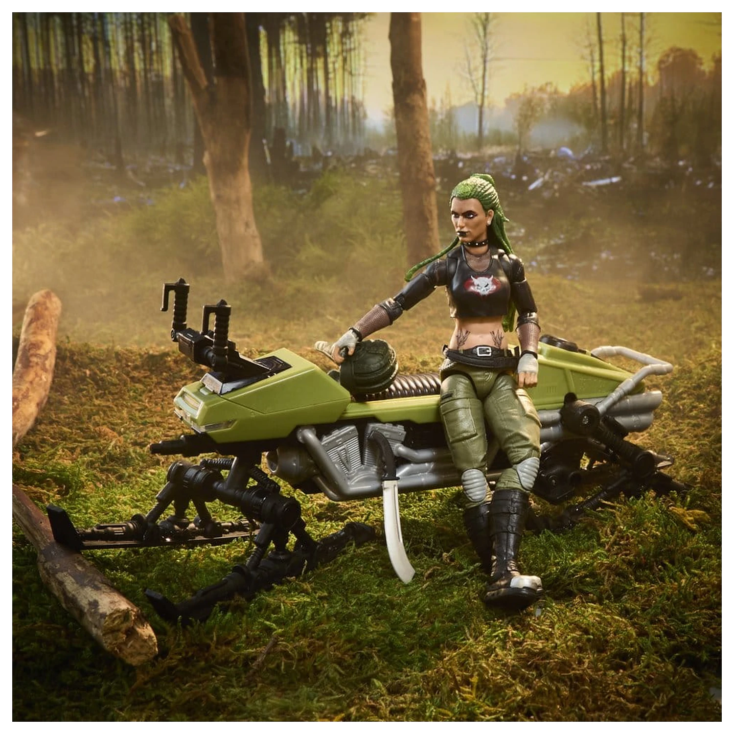 G.I. Joe Classified Series Action Figure and Vehicle Set #194 Zanya and Dreadnok Chameleon (Swamp Skier) 15 cm product photo