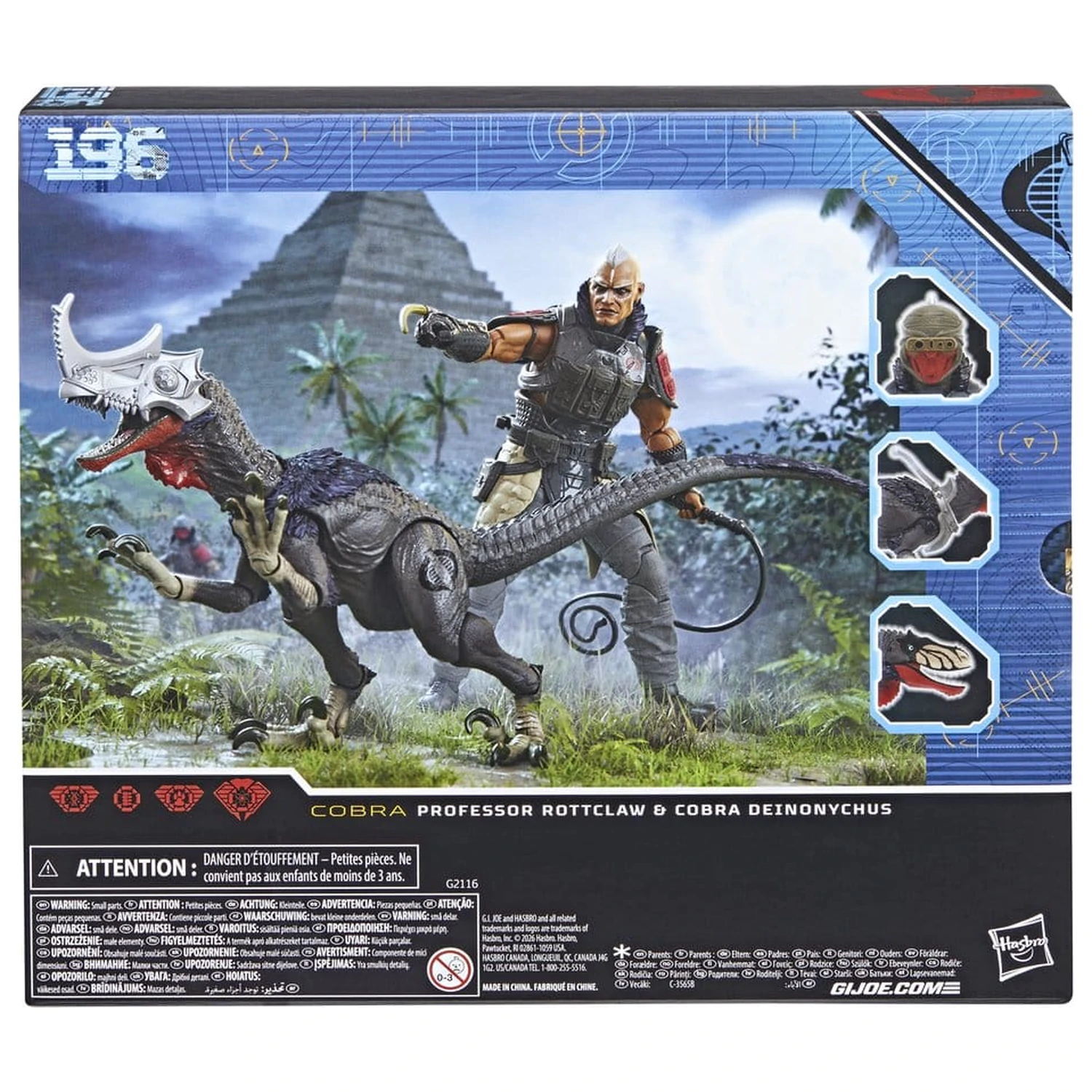 G.I. Joe Classified Series Action Figure 2-Pack #196 Professor Rottclaw & Cobra Deinonychus 15 cm product photo