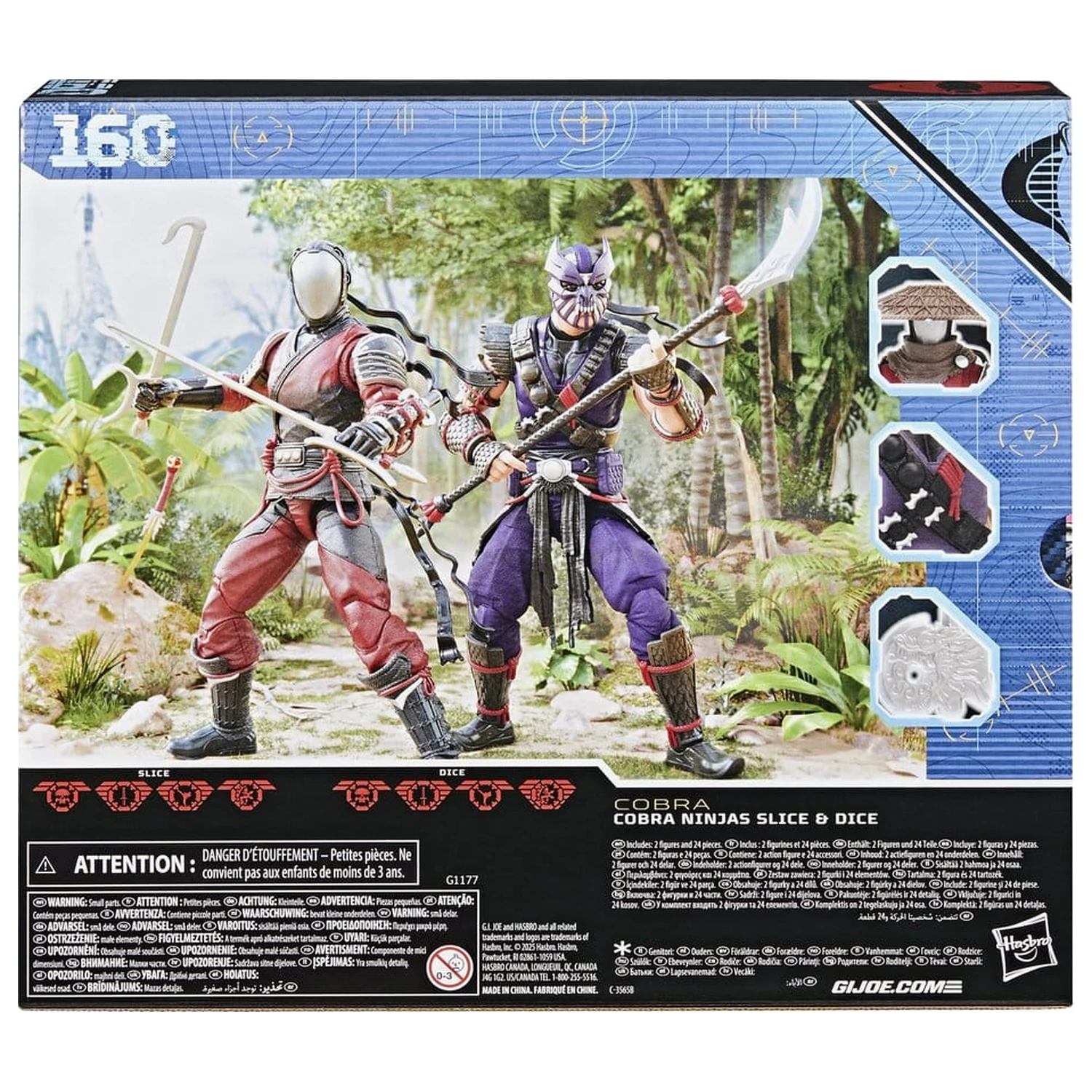 G.I. Joe Classified Series Action Figure 2-Pack #160 Cobra Ninjas Slice & Dice 15 cm product photo