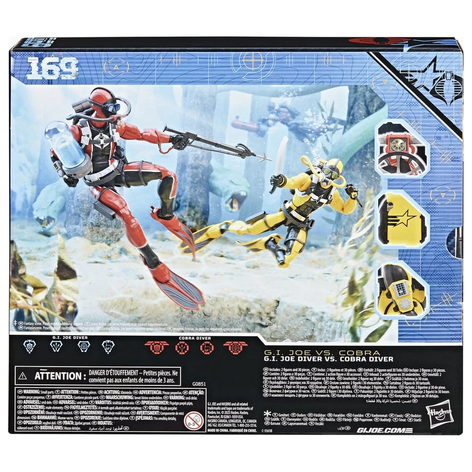 G.I. Joe Classified Series Action Figure 2-Pack #169 G.I. Joe Diver vs. Cobra Diver 15 cm product photo