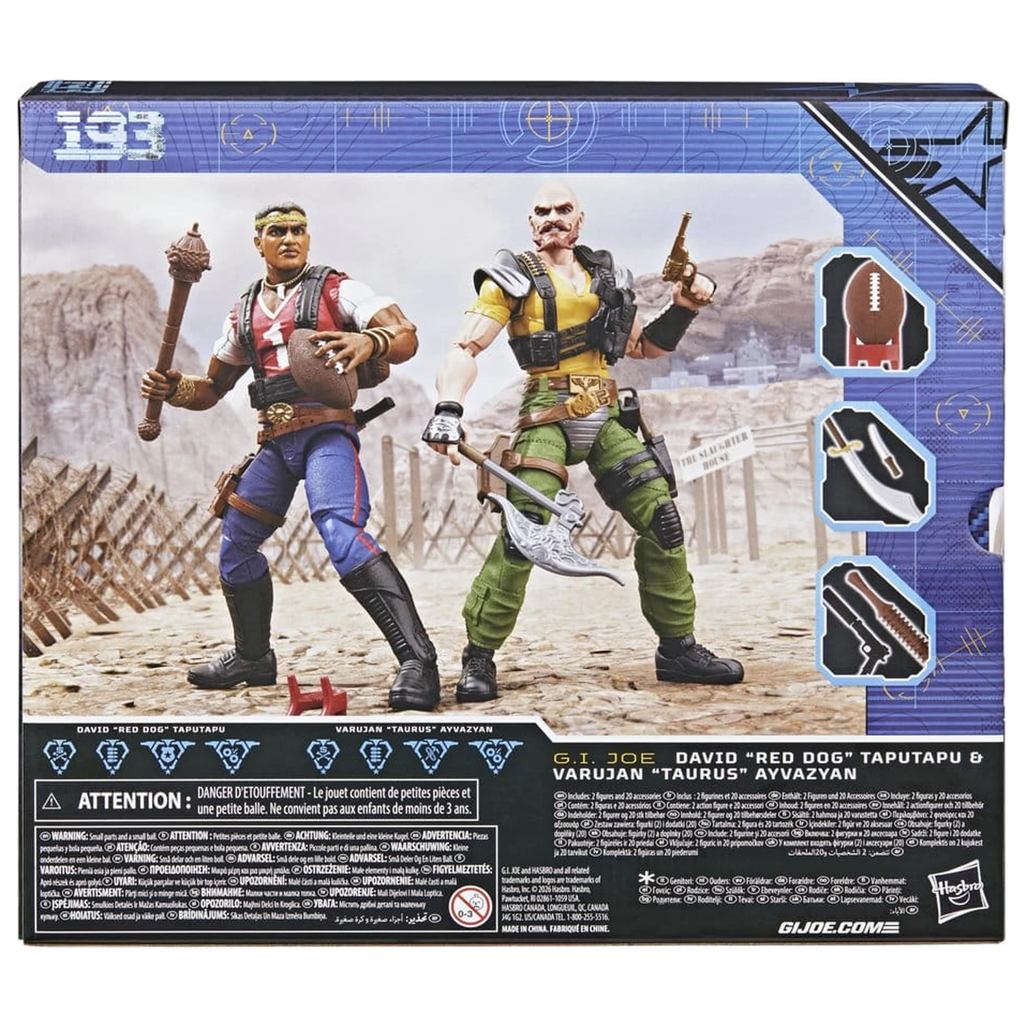 G.I. Joe Classified Series Action Figure 2-Pack #193 David "Red Dog" Taputapu & Varujan "Taurus" Ayvazyan 15 cm product photo